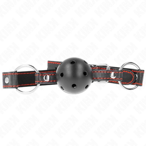 KINK - HOLLOW HARD FEKETE BALL GAG MODELL 2 65 x 2,5 CM