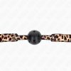 KINK - LEOPARD BREATHABLE BALL 4.5 CM GAG 65 x 2.5 CM