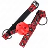 KINK - állítható 4,5 cm gumi golyó gag, 42-60 cm