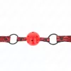 KINK - állítható 4,5 cm gumi golyó gag, 42-60 cm