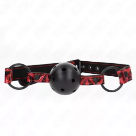   KINK – Gyémántmintás 4,5 cm-es ball gag állítható 42-60 cm