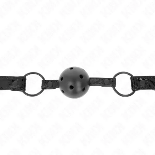 KINK - állítható gyöngyös fétis gátlószíj 42-60 cm-ig