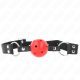 KINK – légáteresztő 4 cm gumi labda, állítható pánttal