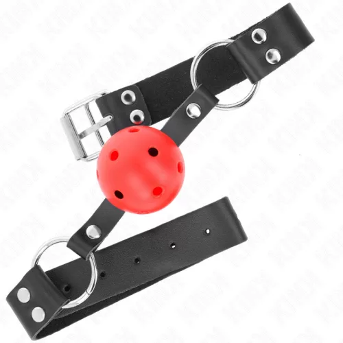 KINK – légáteresztő 4 cm gumi labda, állítható pánttal