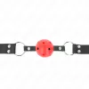 KINK – légáteresztő 4 cm gumi labda, állítható pánttal