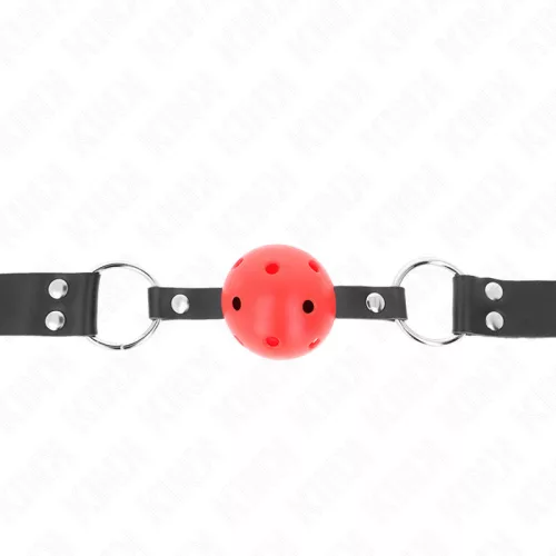 KINK – légáteresztő 4 cm gumi labda, állítható pánttal