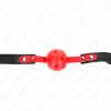 KINK - RED HOLLOW HARD BALL 4 CM GAG BLACK STRAP 60 x 2 CM állítható 37-52 CM