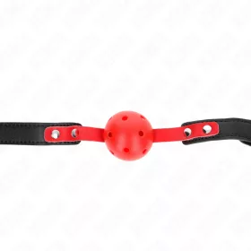 KINK – állítható fekete gag 4 cm-es golyóval