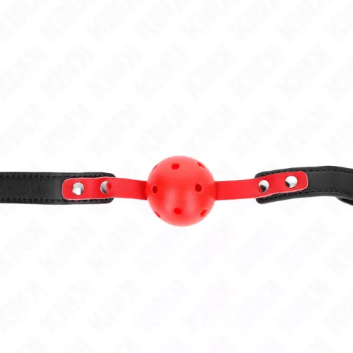 KINK – állítható fekete gag 4 cm-es golyóval