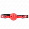 KINK - RED HOLLOW HARD BALL 4 CM GAG BLACK STRAP 60 x 2 CM állítható 37-52 CM