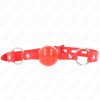 KINK - TPE BALL 4 CM GAG ROJO LOCK-kal 60 x 2 CM