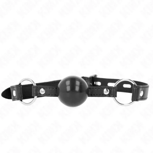 KINK – 4 cm fekete TPE golyó gag 60 x 2 cm