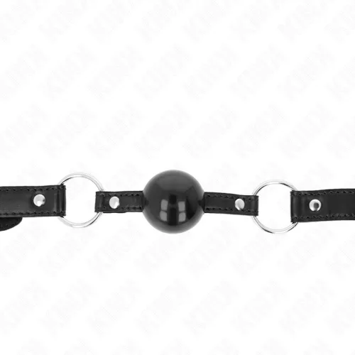 KINK – 4 cm fekete TPE golyó gag 60 x 2 cm