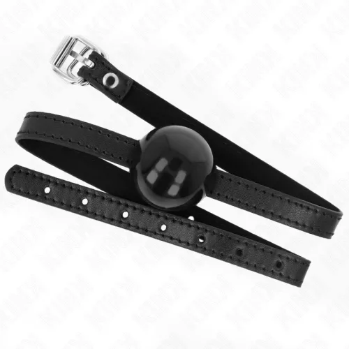 KINK – fekete, szilárd golyós gag 4 cm