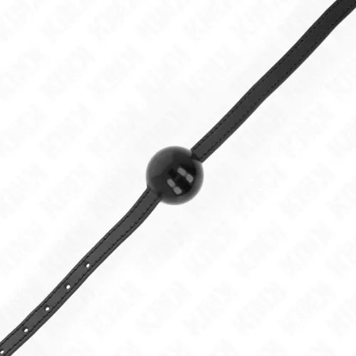 KINK – fekete, szilárd golyós gag 4 cm