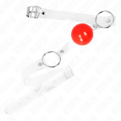 KINK – állítható piros PVC golyó gag 4 cm