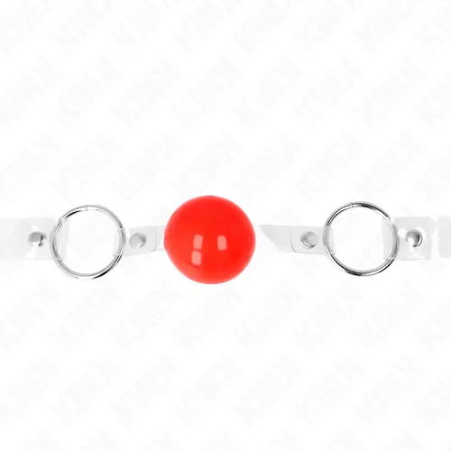 KINK – állítható piros PVC golyó gag 4 cm