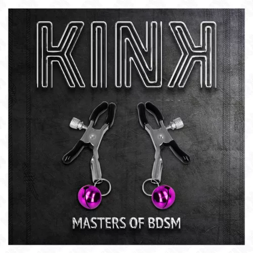 KINK - lila csipeszes mellbimbó izgató 6 cm
