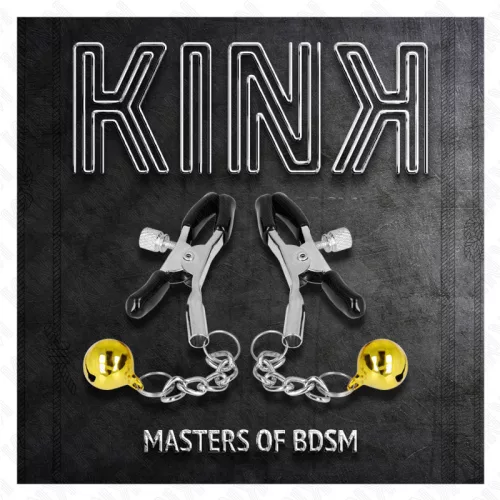KINK Gold Jingle Bell – ékszer mellbimbó csipesz 6 cm
