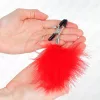 KINK - piros tollas mellbimbó klipsz 7 cm