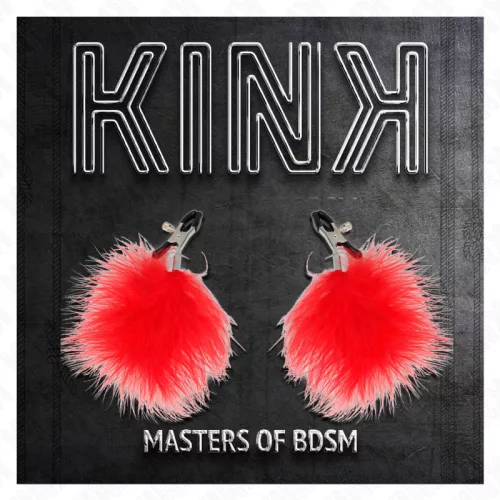 KINK - piros tollas mellbimbó klipsz 7 cm