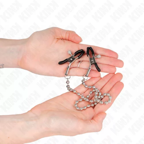 KINK - 30 cm-es gyöngyláncos mellbimbó klipsz