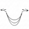 KINK – 3 láncos mellbimbó csipesz, fekete