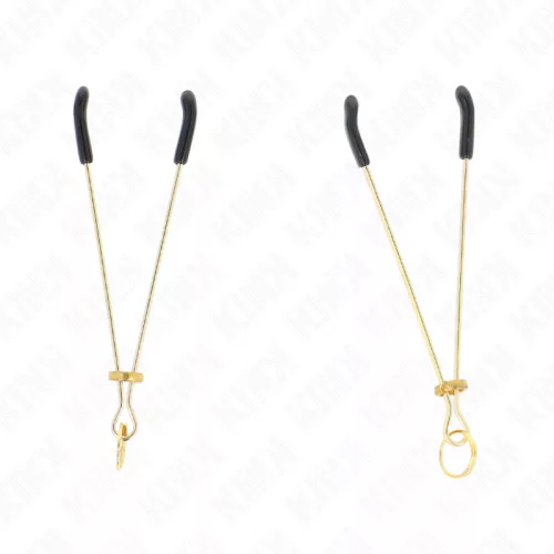 KINK – vékony mellbimbó csipesz arany 7 cm