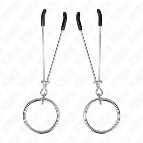 KINK – vékony mellbimbó csipeszek O-gyűrűvel, 7 cm