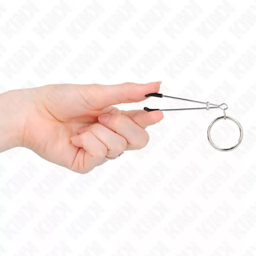 KINK – vékony mellbimbó csipeszek O-gyűrűvel, 7 cm