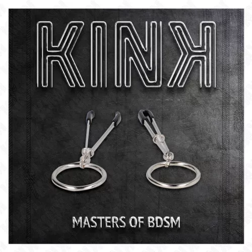 KINK – vékony mellbimbó csipeszek O-gyűrűvel, 7 cm