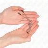 KINK - vékony ezüst csiklótartó klipsz 7 cm