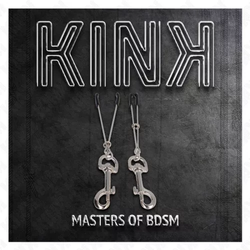 KINK - vékony ezüst csiklótartó klipsz 7 cm