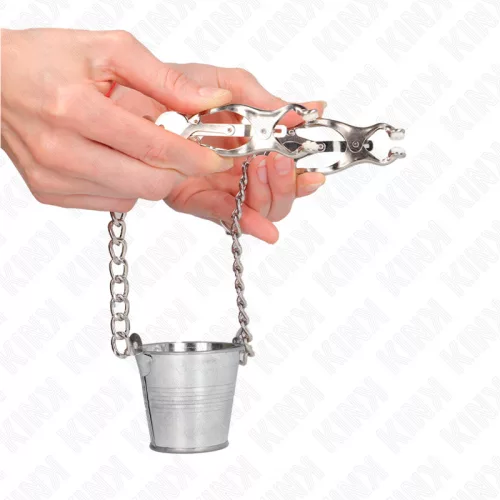 KINK - ezüst mellbimbó csipesz premium élvezetért
