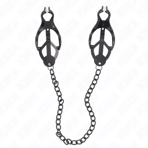 KINK - fekete, láncos japán csipkefedők 30 cm