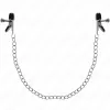KINK – ezüst lapos láncos mellbimbócsipesz 34 cm