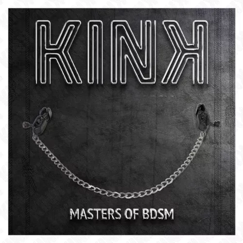 KINK - ezüst láncos mellbimbó klipsz 30 cm