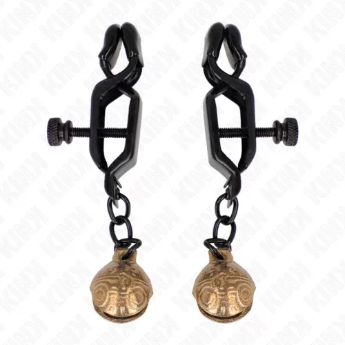 KINK Bell – fekete mamusz csipesz érzéki játékhoz