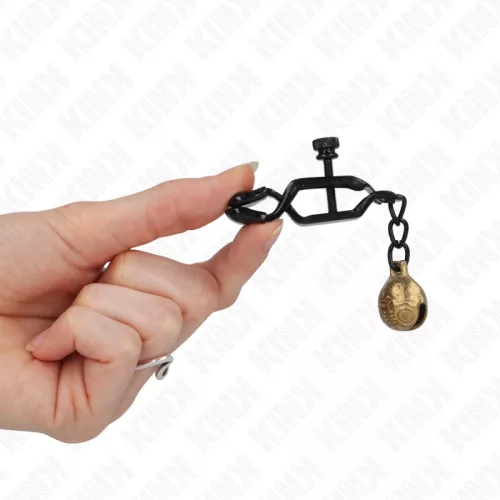 KINK Bell – fekete mamusz csipesz érzéki játékhoz