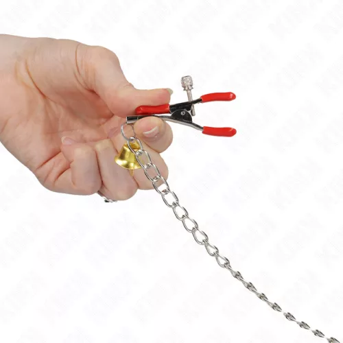 KINK Bell – hármas csikló- és bimbócsipesz lánccal