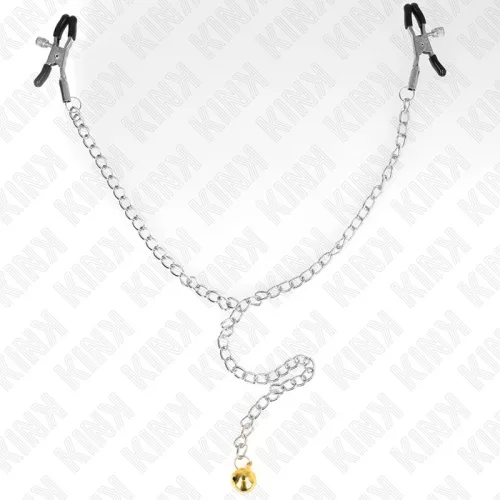 KINK – láncos mellbimbó csipeszek haranggal 30 cm