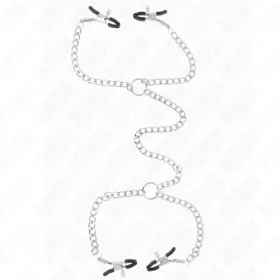 KINK – 4 láncos mellbimbócsipesz 32 cm-es láncokkal