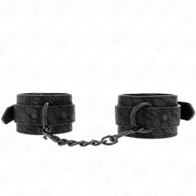 KINK – állítható fekete csipkés csuklómandzsetta