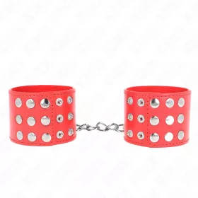 KINK - állítható piros csuklóbilincs 19-24 cm-ig