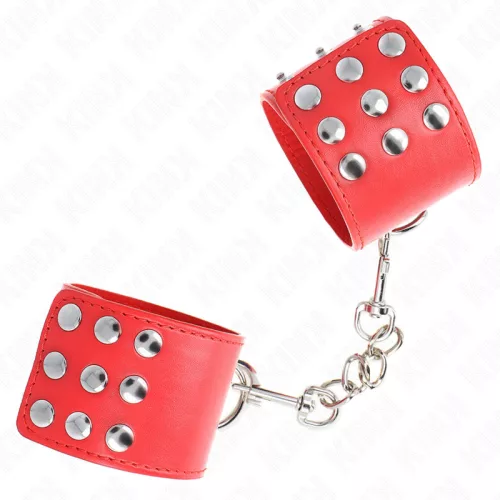 KINK - állítható piros csuklóbilincs 19-24 cm-ig