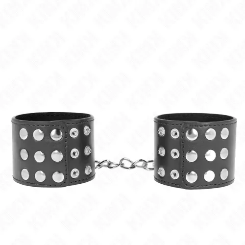 KINK – állítható fekete csuklóbilincsek 19-24 cm-ig