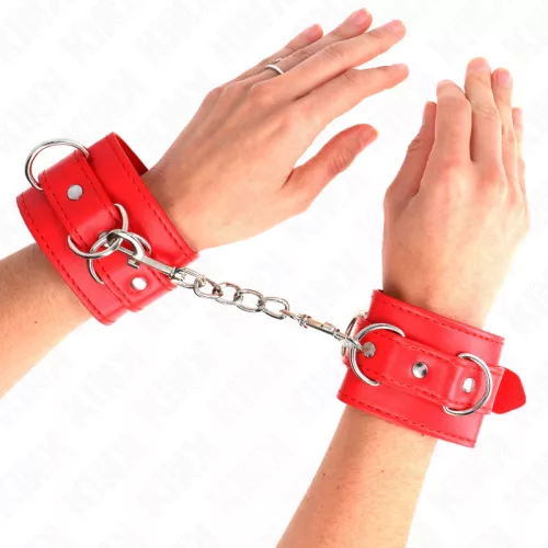KINK – állítható csukló kötöző pántok, piros