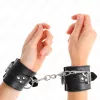 KINK - Állítható fekete csuklóbilincsek 17-28 cm-ig
