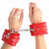 KINK – prémium, állítható bőr csuklómegkötő pirosban