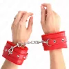 KINK – prémium, állítható bőr csuklómegkötő pirosban